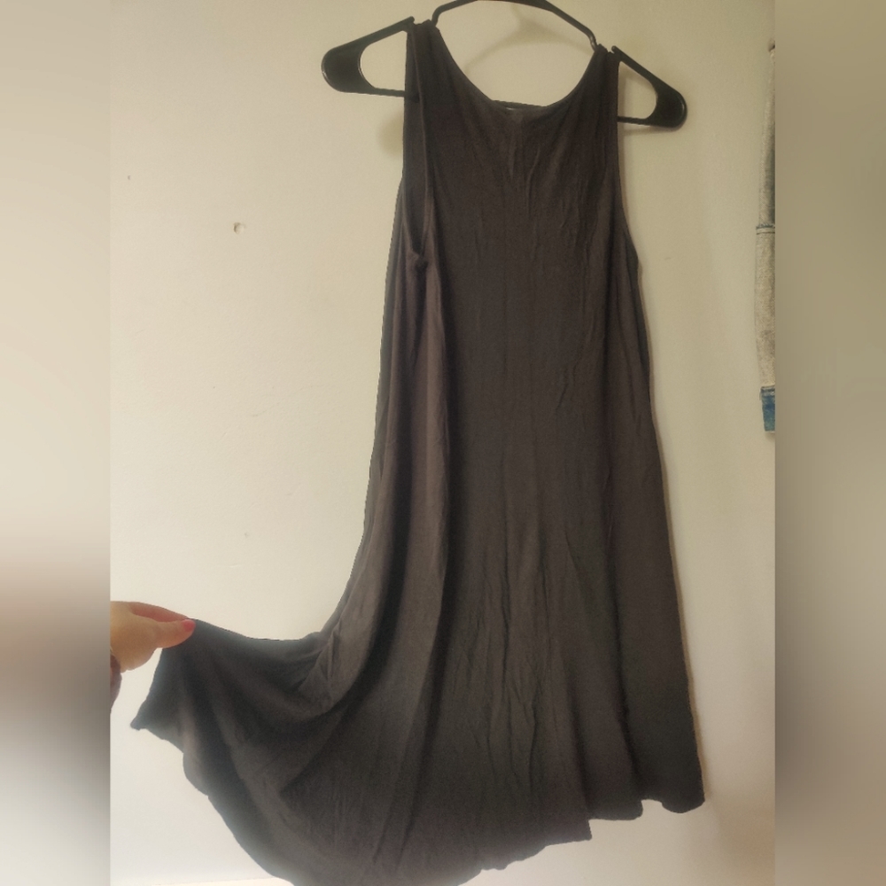 Black Trapeze dress stretchy knit